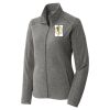 Women's Heather Microfleece Full Zip Jacket Women's Heather Microfleece Full Zip Jacket Thumbnail
