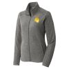 Women's Heather Microfleece Full Zip Jacket Thumbnail