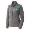 Women's Heather Microfleece Full Zip Jacket Women's Heather Microfleece Full Zip Jacket Thumbnail