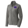 Women's Heather Microfleece Full Zip Jacket Thumbnail
