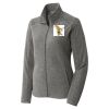 Women's Heather Microfleece Full Zip Jacket Thumbnail