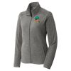 Women's Heather Microfleece Full Zip Jacket Thumbnail