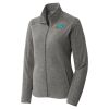 Women's Heather Microfleece Full Zip Jacket Women's Heather Microfleece Full Zip Jacket Thumbnail