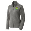 Women's Heather Microfleece Full Zip Jacket Women's Heather Microfleece Full Zip Jacket Thumbnail