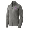 Women's Heather Microfleece Full Zip Jacket Women's Heather Microfleece Full Zip Jacket Thumbnail