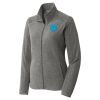 Women's Heather Microfleece Full Zip Jacket Thumbnail