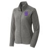Women's Heather Microfleece Full Zip Jacket Women's Heather Microfleece Full Zip Jacket Thumbnail