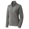 Women's Heather Microfleece Full Zip Jacket Women's Heather Microfleece Full Zip Jacket Thumbnail