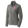 Women's Heather Microfleece Full Zip Jacket Women's Heather Microfleece Full Zip Jacket Thumbnail
